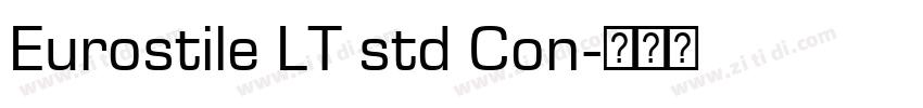 Eurostile LT std Con字体转换